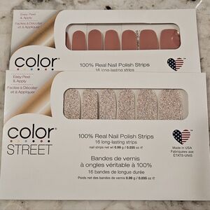 Color Street Nail Strips 2 Retired Sets-No Way San Jose & Shimmer Down